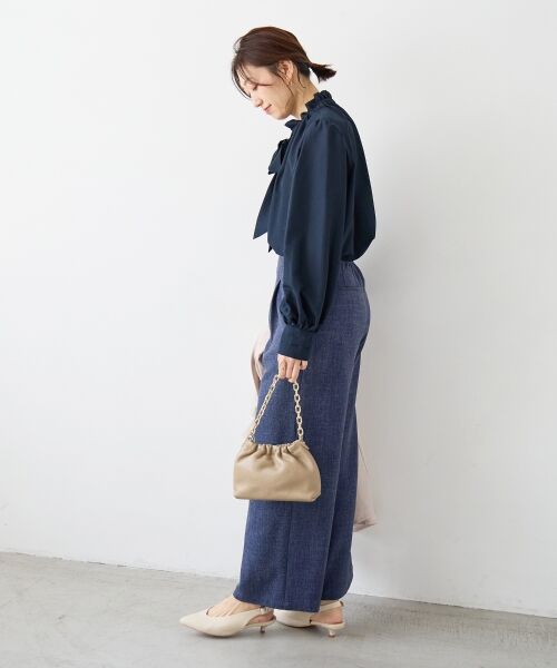 le.coeur blanc / ルクールブラン その他パンツ | 【日本製】メランジ調マリンワイドパンツ | 詳細22