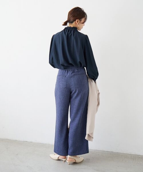 le.coeur blanc / ルクールブラン その他パンツ | 【日本製】メランジ調マリンワイドパンツ | 詳細23
