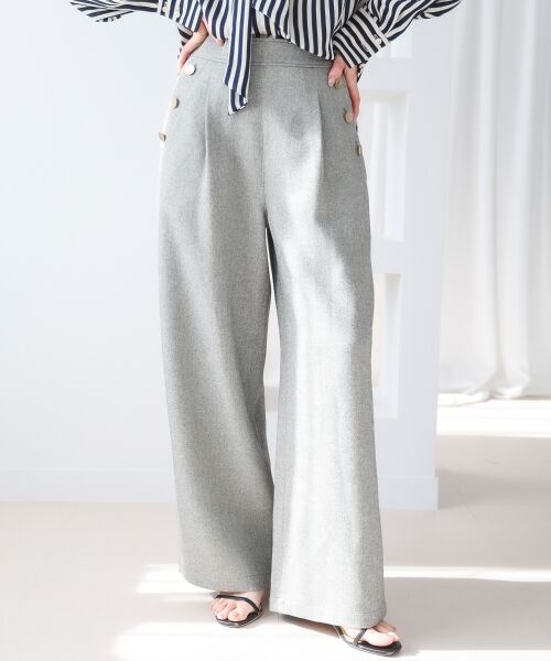 le.coeur blanc / ルクールブラン その他パンツ | 【日本製】メランジ調マリンワイドパンツ | 詳細27