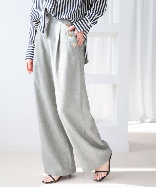 le.coeur blanc / ルクールブラン その他パンツ | 【日本製】メランジ調マリンワイドパンツ | 詳細28