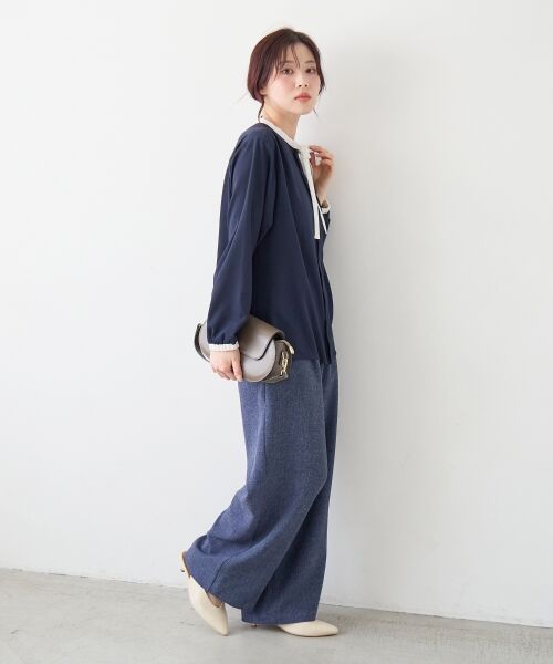 le.coeur blanc / ルクールブラン その他パンツ | 【日本製】メランジ調マリンワイドパンツ | 詳細6