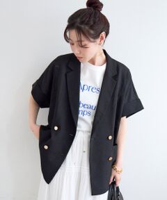 le.coeur blanc / ルクールブラン その他アウター | ≪洗える≫メッシュハーフスリーブジャケット