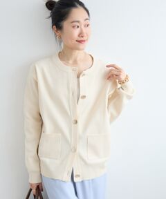 le.coeur blanc / ルクールブラン カーディガン・ボレロ | 《WEB限定アイテム》ウォッシャブルクルーネックカーディガン