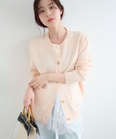 le.coeur blanc / ルクールブラン カーディガン・ボレロ | 《WEB限定アイテム》ウォッシャブルクルーネックカーディガン