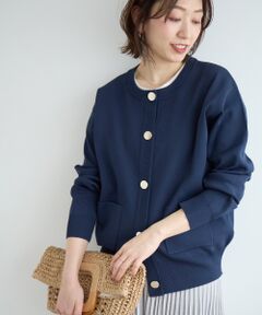 le.coeur blanc / ルクールブラン カーディガン・ボレロ | 《WEB限定アイテム》ウォッシャブルクルーネックカーディガン