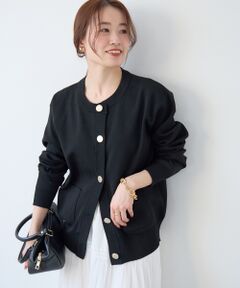le.coeur blanc / ルクールブラン カーディガン・ボレロ | 《WEB限定アイテム》ウォッシャブルクルーネックカーディガン