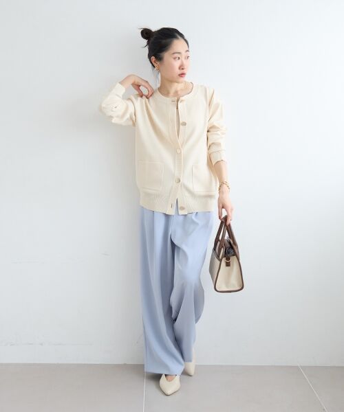 le.coeur blanc / ルクールブラン カーディガン・ボレロ | 《WEB限定アイテム》ウォッシャブルクルーネックカーディガン | 詳細22