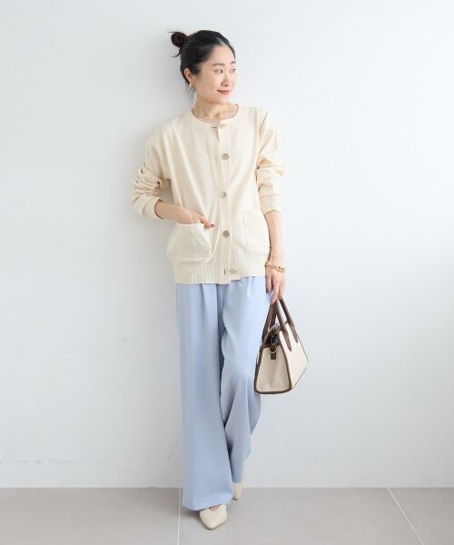le.coeur blanc / ルクールブラン カーディガン・ボレロ | 《WEB限定アイテム》ウォッシャブルクルーネックカーディガン | 詳細23