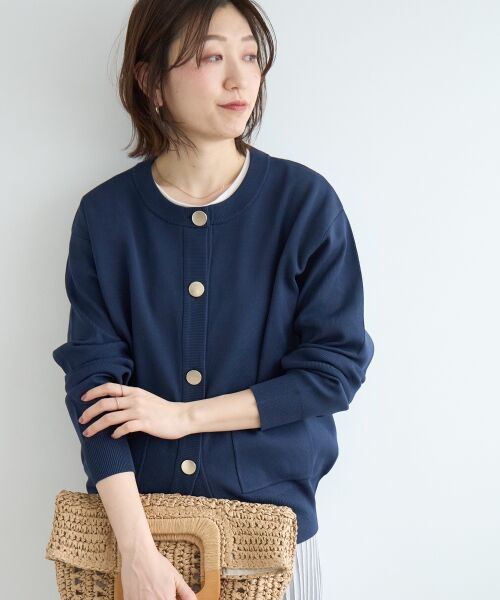 le.coeur blanc / ルクールブラン カーディガン・ボレロ | 《WEB限定アイテム》ウォッシャブルクルーネックカーディガン | 詳細29