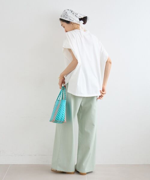 le.coeur blanc / ルクールブラン Tシャツ | 《WEB限定アイテム》ショルダータック箔プリントTシャツ | 詳細11