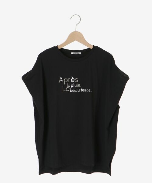 le.coeur blanc / ルクールブラン Tシャツ | 《WEB限定アイテム》ショルダータック箔プリントTシャツ | 詳細18