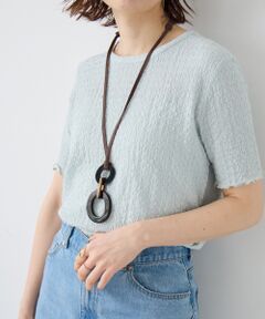 le.coeur blanc / ルクールブラン カットソー | 《WEB限定アイテム》シュリンクジャージーメロウトップス
