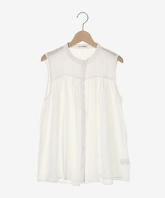 le.coeur blanc / ルクールブラン シャツ・ブラウス | 《WEB限定アイテム》ガーゼノースリーブブラウス