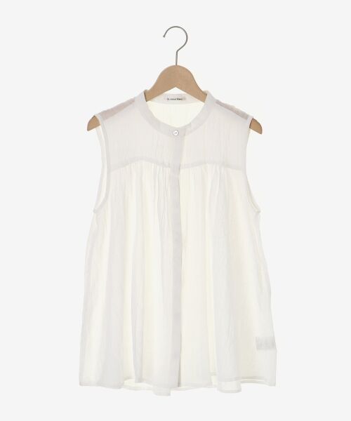 le.coeur blanc / ルクールブラン シャツ・ブラウス | 《WEB限定アイテム》ガーゼノースリーブブラウス（オフ）
