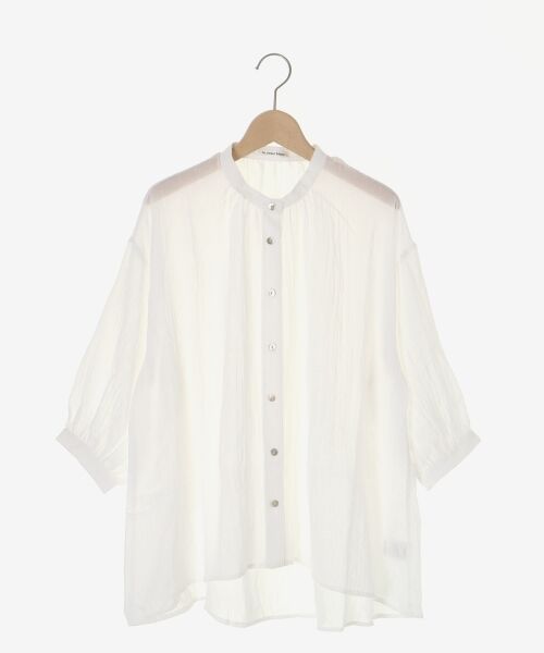 le.coeur blanc / ルクールブラン シャツ・ブラウス | 《WEB限定アイテム》バンドカラーガーゼブラウス | 詳細18