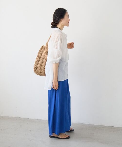 le.coeur blanc / ルクールブラン シャツ・ブラウス | 《WEB限定アイテム》バンドカラーガーゼブラウス | 詳細25