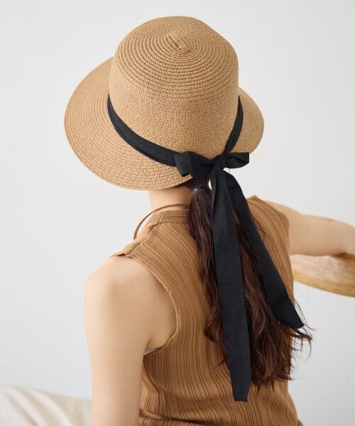 le.coeur blanc / ルクールブラン ハット | 《WEB限定アイテム》ペーパーリボンハット | 詳細10