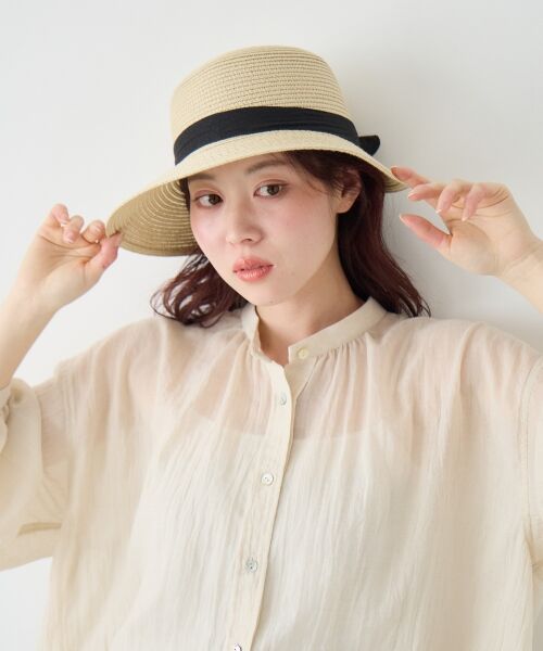 le.coeur blanc / ルクールブラン ハット | 《WEB限定アイテム》ペーパーリボンハット | 詳細2