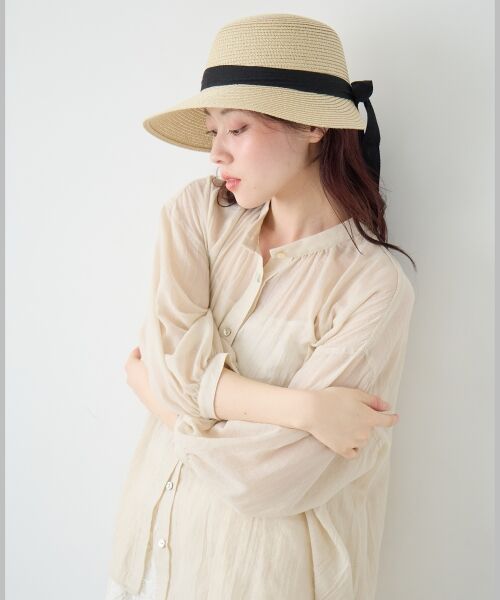 le.coeur blanc / ルクールブラン ハット | 《WEB限定アイテム》ペーパーリボンハット | 詳細3