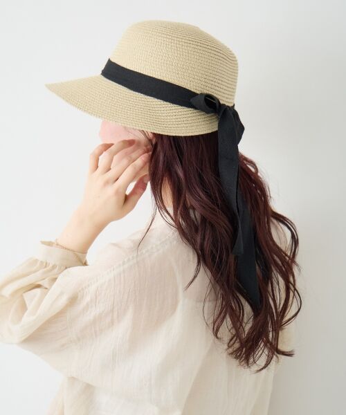 le.coeur blanc / ルクールブラン ハット | 《WEB限定アイテム》ペーパーリボンハット | 詳細4