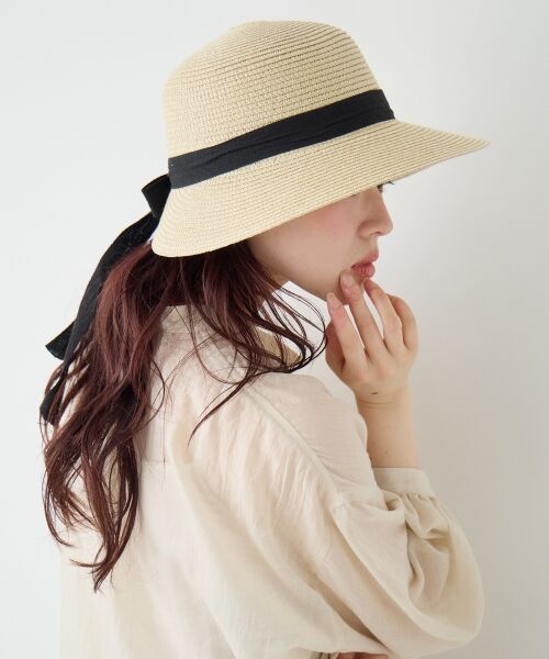 le.coeur blanc / ルクールブラン ハット | 《WEB限定アイテム》ペーパーリボンハット | 詳細6