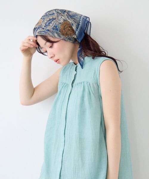 le.coeur blanc / ルクールブラン バンダナ・スカーフ | 《WEB限定アイテム》シフォンアソート柄スカーフ | 詳細12