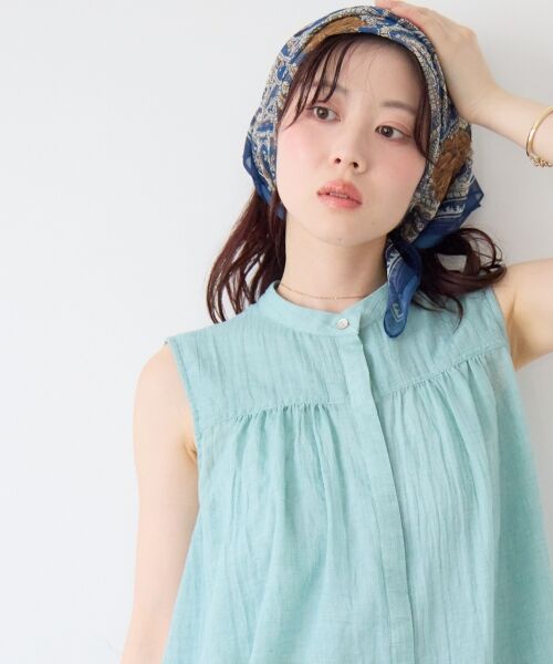 le.coeur blanc / ルクールブラン バンダナ・スカーフ | 《WEB限定アイテム》シフォンアソート柄スカーフ | 詳細13