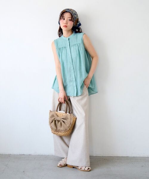 le.coeur blanc / ルクールブラン バンダナ・スカーフ | 《WEB限定アイテム》シフォンアソート柄スカーフ | 詳細17