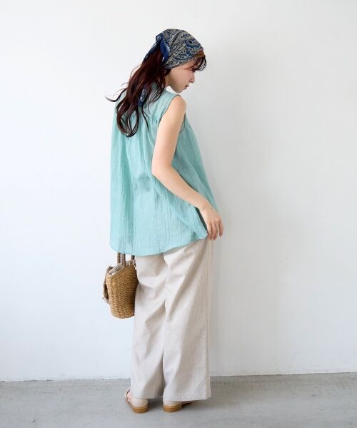 le.coeur blanc / ルクールブラン バンダナ・スカーフ | 《WEB限定アイテム》シフォンアソート柄スカーフ | 詳細19