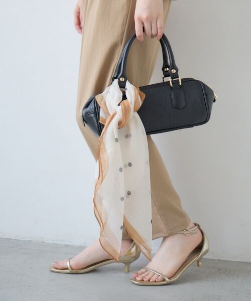 le.coeur blanc / ルクールブラン バンダナ・スカーフ | 《WEB限定アイテム》シフォンアソート柄スカーフ | 詳細4