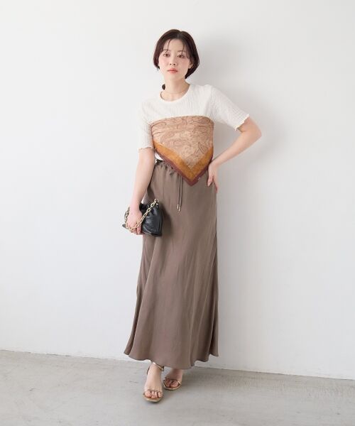 le.coeur blanc / ルクールブラン バンダナ・スカーフ | 《WEB限定アイテム》シフォンアソート柄スカーフ | 詳細6