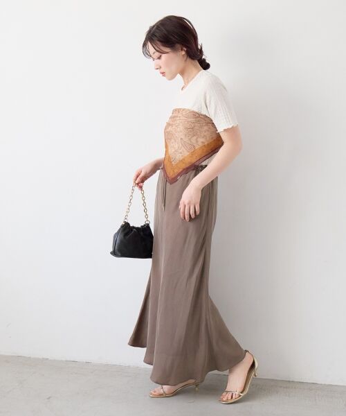 le.coeur blanc / ルクールブラン バンダナ・スカーフ | 《WEB限定アイテム》シフォンアソート柄スカーフ | 詳細8