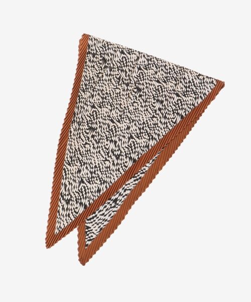 le.coeur blanc / ルクールブラン バンダナ・スカーフ | 《WEB限定アイテム》ゼブラプリントプリーツスカーフ | 詳細10