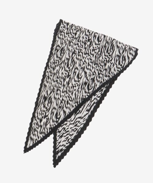 le.coeur blanc / ルクールブラン バンダナ・スカーフ | 《WEB限定アイテム》ゼブラプリントプリーツスカーフ | 詳細11