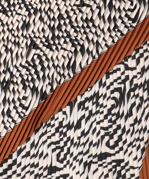 le.coeur blanc / ルクールブラン バンダナ・スカーフ | 《WEB限定アイテム》ゼブラプリントプリーツスカーフ | 詳細12