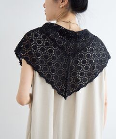 le.coeur blanc / ルクールブラン マフラー・ショール・スヌード・ストール | 《WEB限定アイテム》レース三角ストール