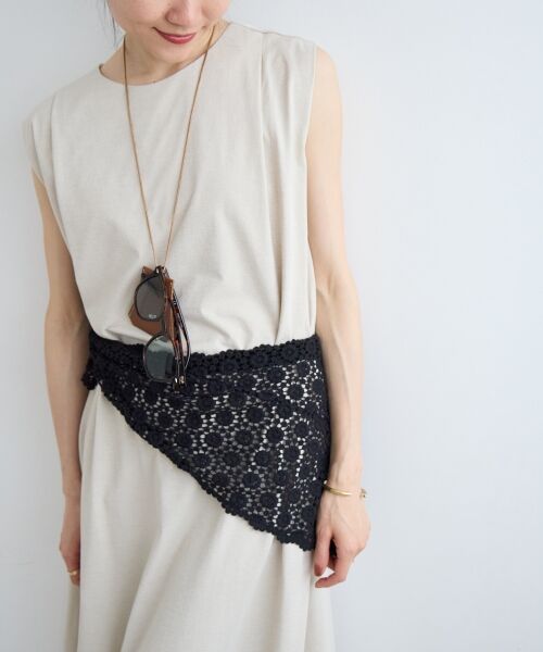 le.coeur blanc / ルクールブラン マフラー・ショール・スヌード・ストール | 《WEB限定アイテム》レース三角ストール | 詳細15