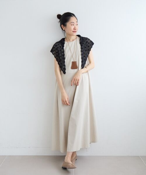 le.coeur blanc / ルクールブラン マフラー・ショール・スヌード・ストール | 《WEB限定アイテム》レース三角ストール | 詳細17