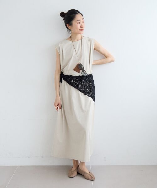 le.coeur blanc / ルクールブラン マフラー・ショール・スヌード・ストール | 《WEB限定アイテム》レース三角ストール | 詳細18