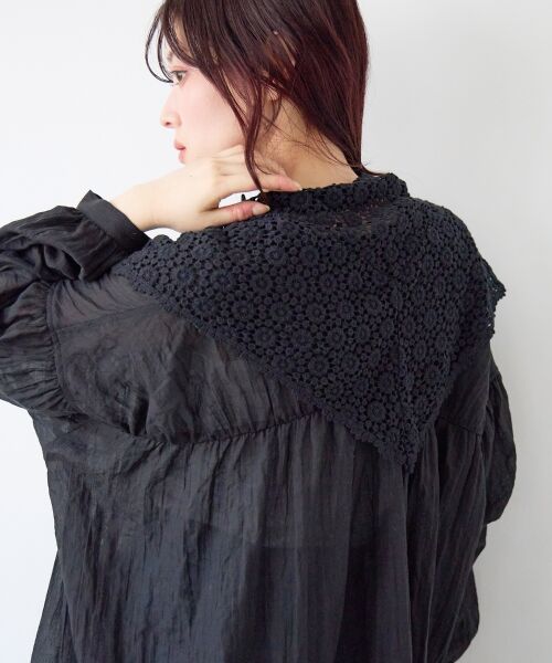 le.coeur blanc / ルクールブラン マフラー・ショール・スヌード・ストール | 《WEB限定アイテム》レース三角ストール | 詳細22