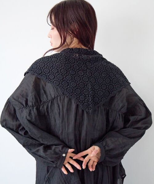 le.coeur blanc / ルクールブラン マフラー・ショール・スヌード・ストール | 《WEB限定アイテム》レース三角ストール | 詳細23