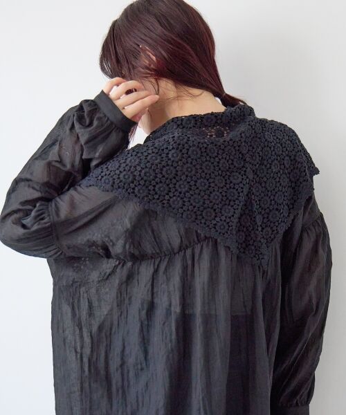 le.coeur blanc / ルクールブラン マフラー・ショール・スヌード・ストール | 《WEB限定アイテム》レース三角ストール | 詳細24