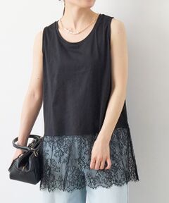 le.coeur blanc / ルクールブラン タンクトップ | 裾レースタンク