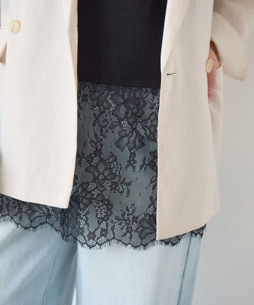 le.coeur blanc / ルクールブラン タンクトップ | 裾レースタンク | 詳細14