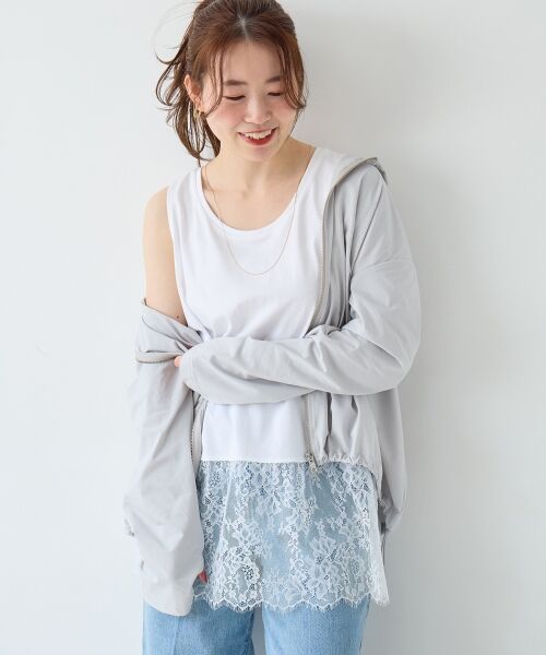 le.coeur blanc / ルクールブラン タンクトップ | 裾レースタンク | 詳細2