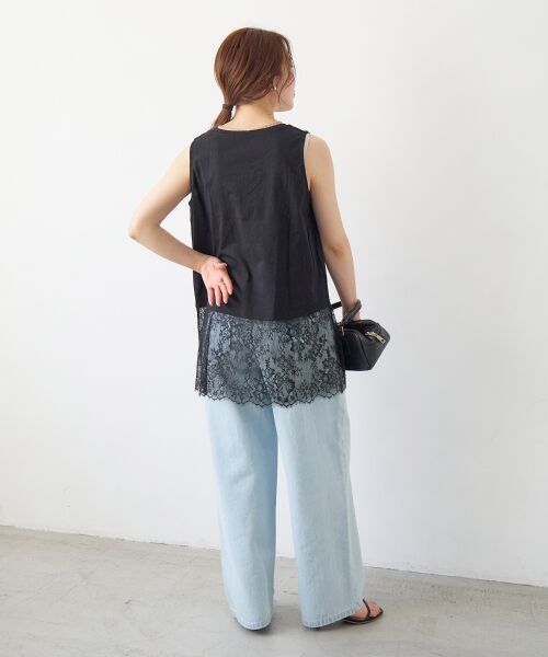 le.coeur blanc / ルクールブラン タンクトップ | 裾レースタンク | 詳細20