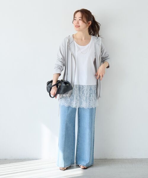 le.coeur blanc / ルクールブラン タンクトップ | 裾レースタンク | 詳細4