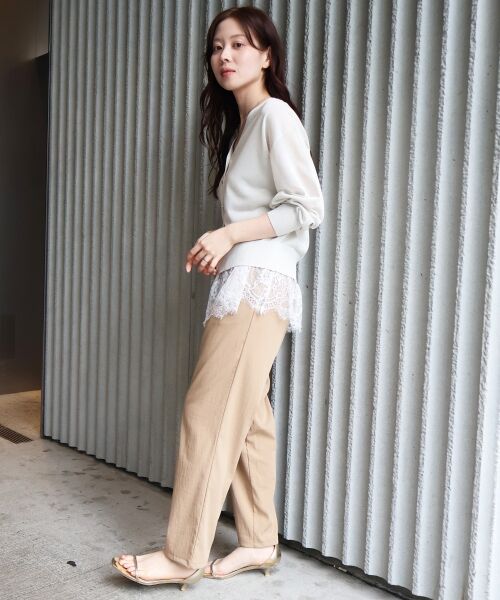 le.coeur blanc / ルクールブラン カーディガン・ボレロ | 【UVカット】Vネックジュエリーボタンカーディガン | 詳細10