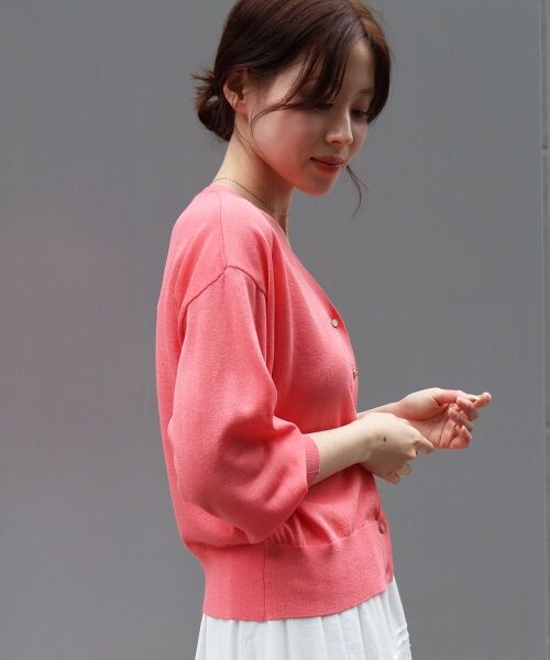 le.coeur blanc / ルクールブラン カーディガン・ボレロ | 【UVカット】Vネックジュエリーボタンカーディガン | 詳細17