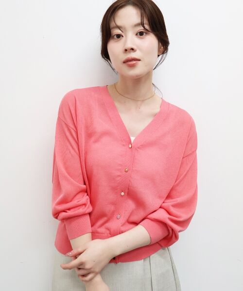 le.coeur blanc / ルクールブラン カーディガン・ボレロ | 【UVカット】Vネックジュエリーボタンカーディガン | 詳細25